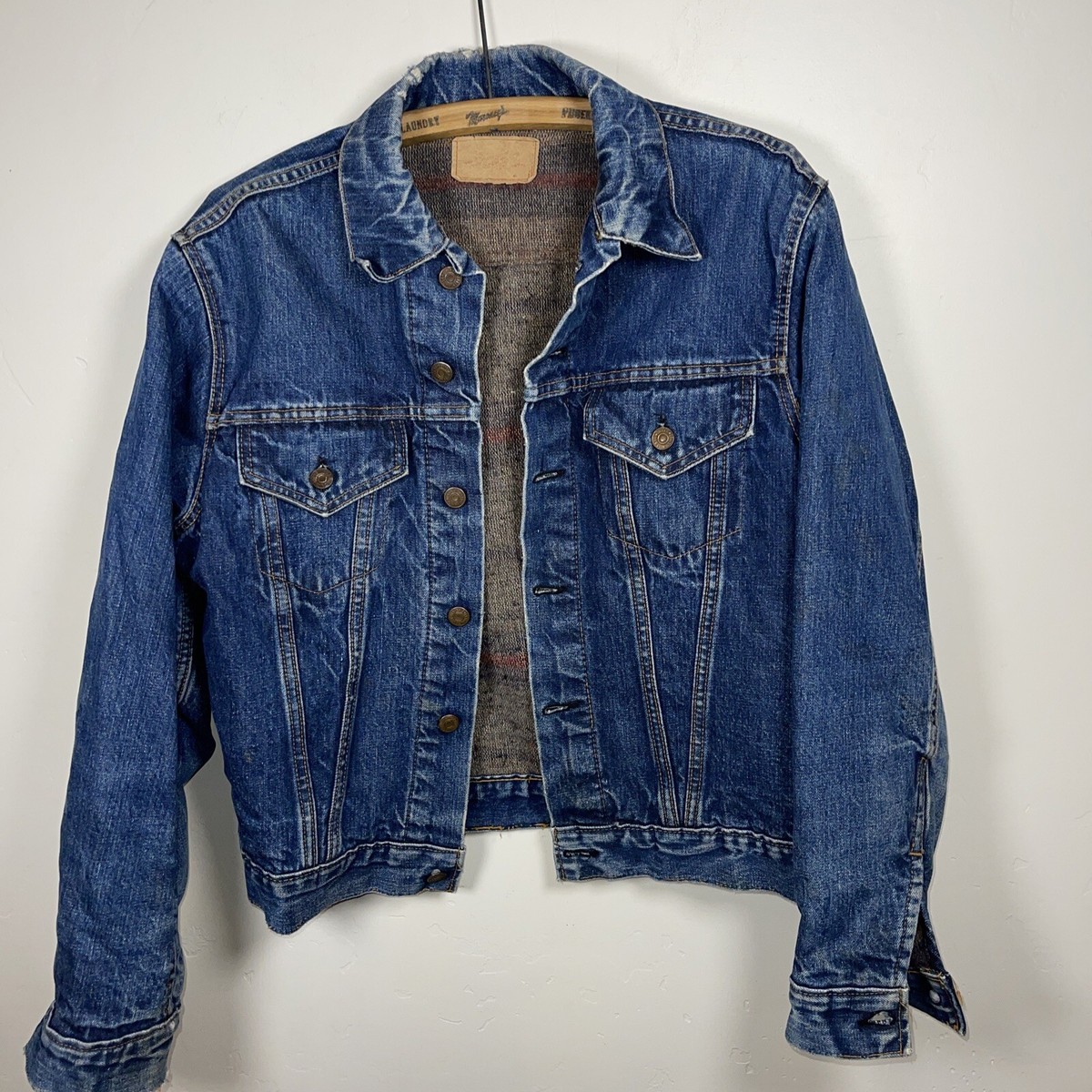 Levi's 60's vintage Big E blanket lined type 3 denim jacket Levi's 60's vintage Big E blanket lined type 3 denim jacket