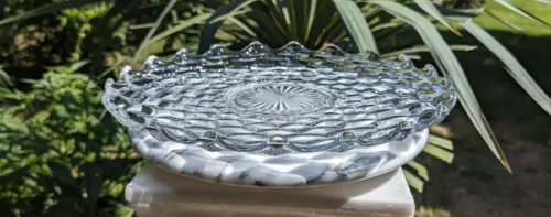 American Clear by Fostoria Oval Torte Plate