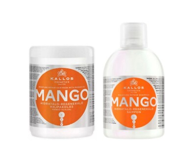 Kallos Cosmetics/Repair&Hydrating Shampoo+Maske ''Mango'' 2000ml/Haarpflege Set