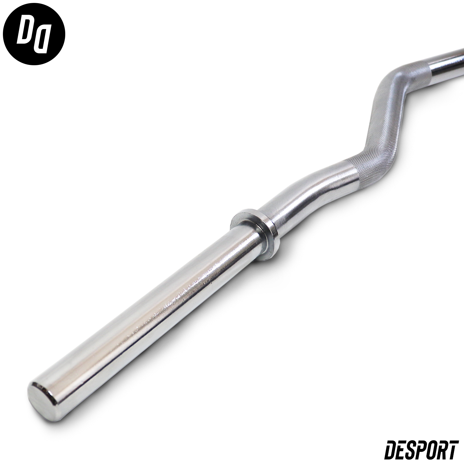 Desport 1 Inch Barbells Triceps Bicep Curl EZ Bar Chrome Steel Weight