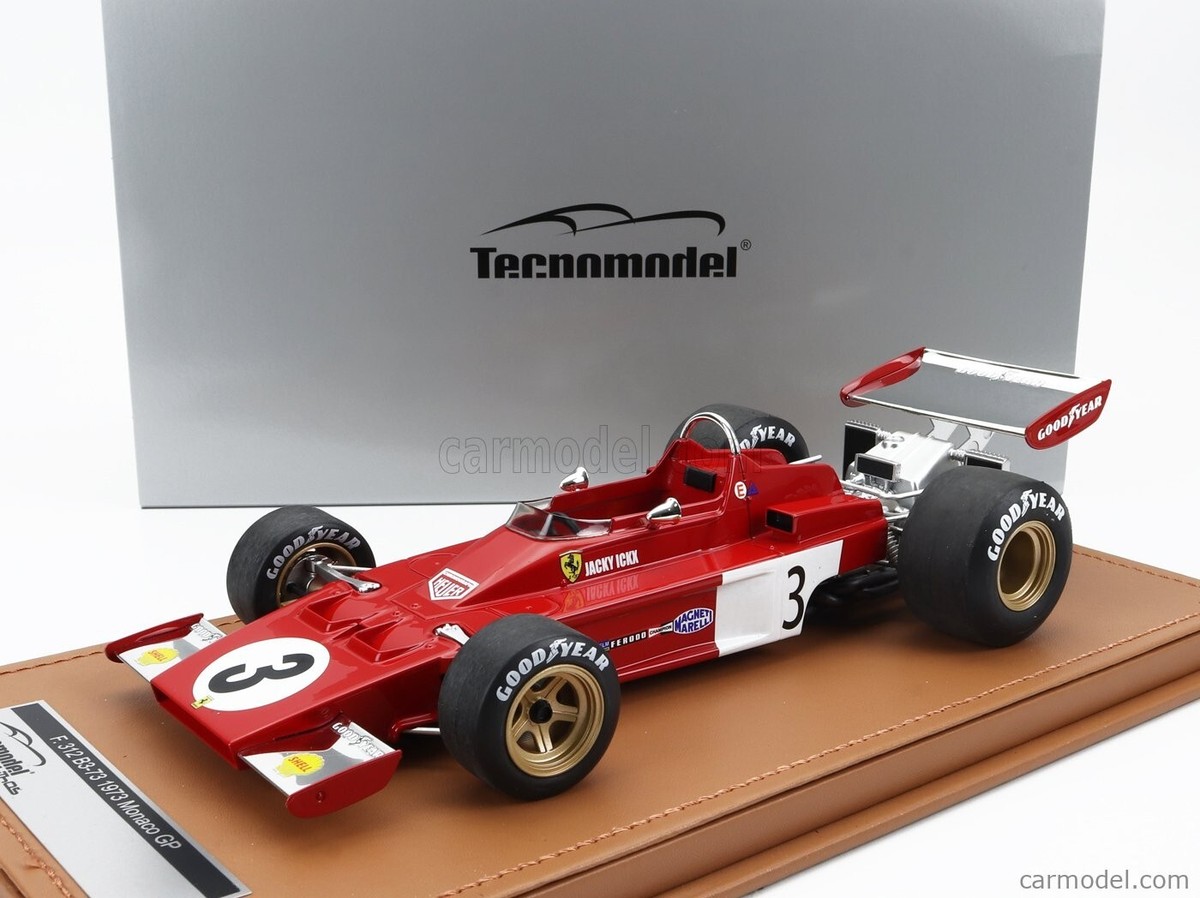 180台限定 1/18 Tecnomodel フェラーリ 312B3 1974 Tecnomodel FERRARI F1 312 B3-73 MONACO GP 1973 ICKX #3 1/18