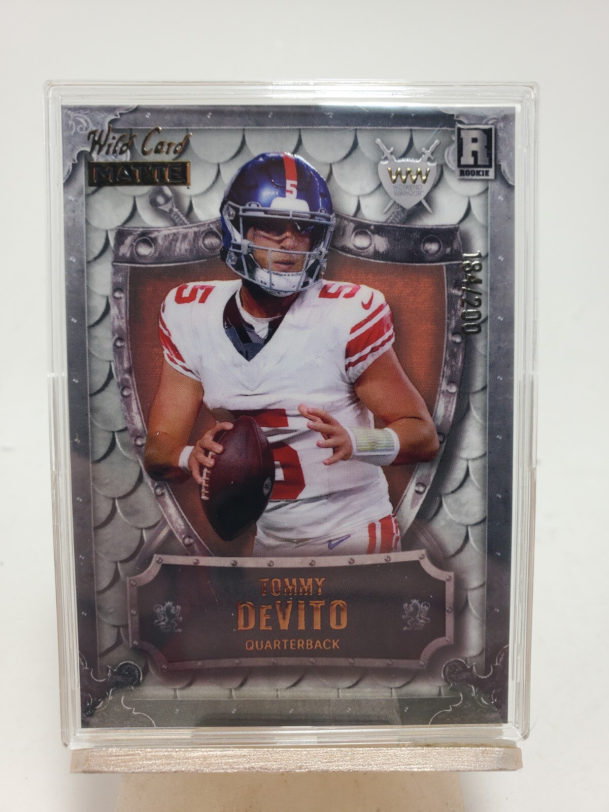 Tommy DeVito 2023 Wild Card Matte Weekend Warrior Rc 184/200