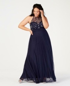 plus size rhinestone dress