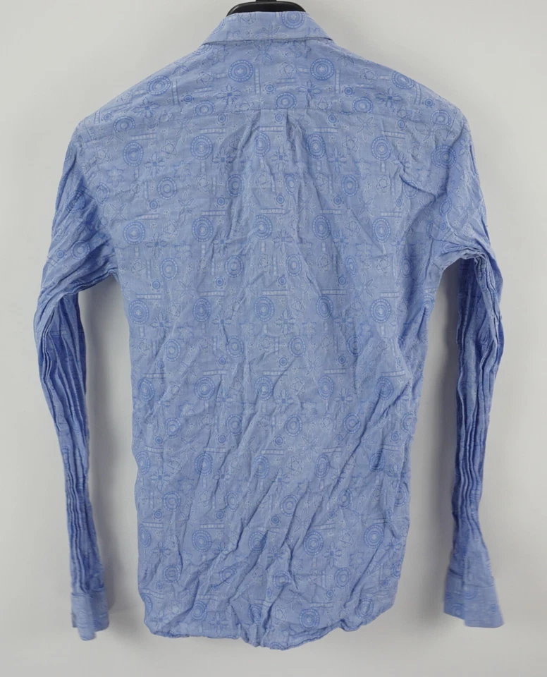 Jared Lang After Hours Paisley Geometric Jacquard Men's Medium Button Up Shirt - Image 2 of 4