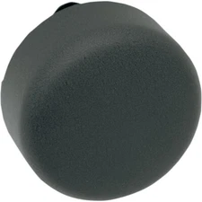 Drag Specialties Round Horn Cover - Black Wrinkle | 76705WB4