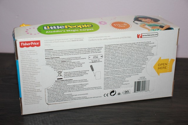 Disney NEW F. Price LITTLE PEOPLE ALADDIN'S MAGIC CARPET SET Jasmine Musical | eBay