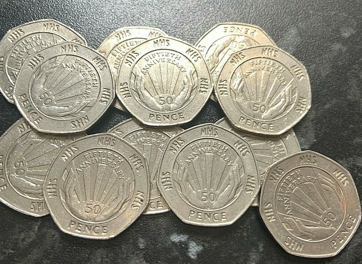 Nhs 50th Anniversary 50p Coin Worth