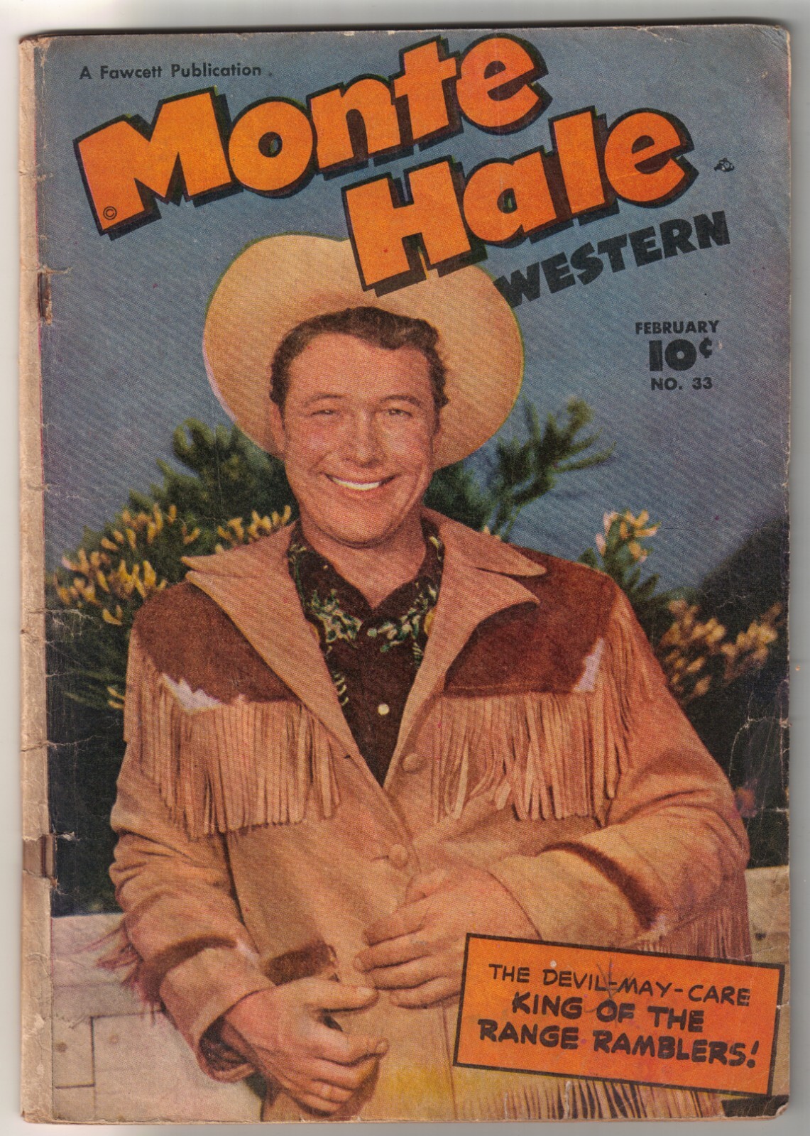 Monte Hale Western Lot of 4 (33,43,56,57) Lower Grade Golden Age Fawcett