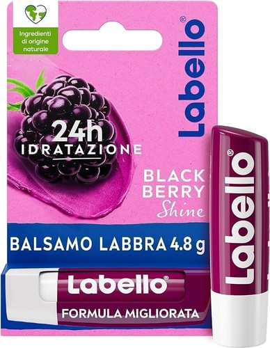 Labello BlackBerry Shine im 1, 3 oder 6er Pack, Lippenbalsam - ohne Mineralöle - Bild 2 von 6