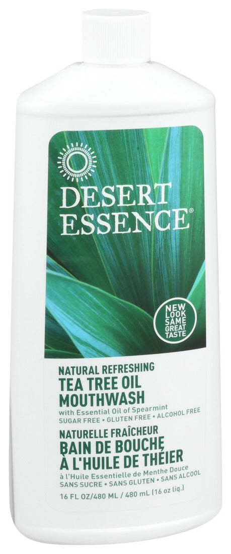 Ополаскиватель для рта с натуральным освежающим маслом чайного дерева Desert Essence по 16 жидких унций 2790₽