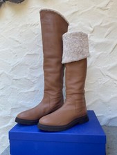 Stuart Weitzman OVERKNEE 39 39,5 Lammfell HÖHE VARIABEL Stiefel Winterstiefel