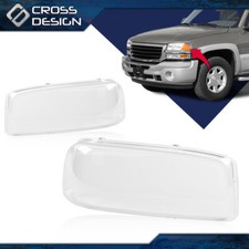 Headlight Bumper Lamps Lens Cover Clear Fit For 1999-2007 Gmc Sierra Yukon 99-07 Headlight Bumper Lamps Lens Cover Clear Fit For 1999-2007 Gmc Sierra Yukon 99-07