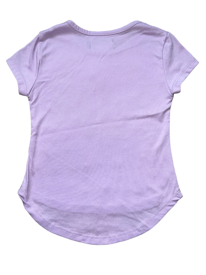 Sparkle By Stoopher girls lavender short sleeve ice pop hi low top 4 NWT - Image 3 of 3