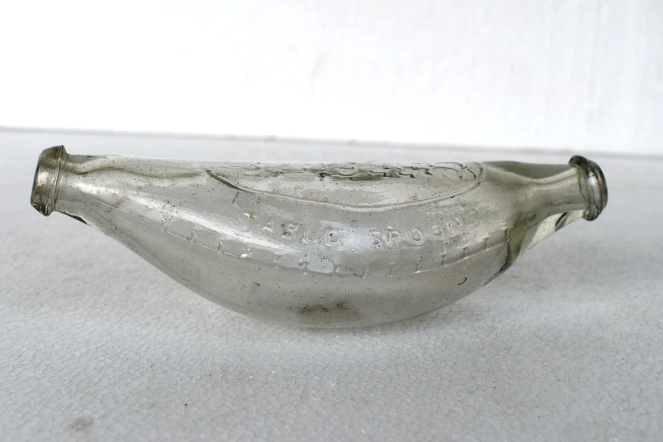 Vintage Griplight Latte Bottiglia Bambino Nutrimento Doppio Punta Banana Vetro - Immagine 4 di 4