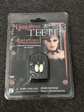 Vampiress Fangs Vampire Teeth Makeup Fancy Dress Up Halloween Costume Accessory