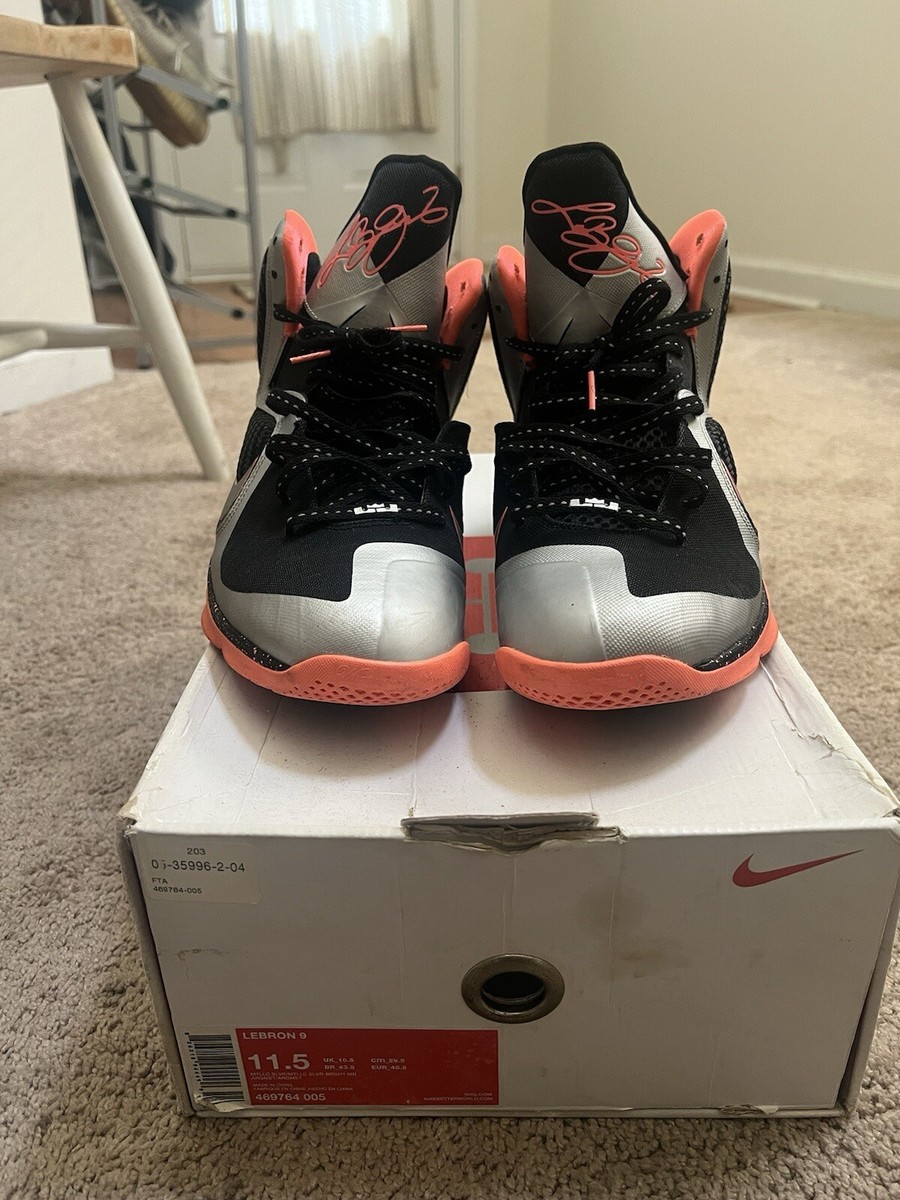 Size 11.5 - Nike LeBron 9 Bright Mango | eBay