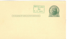 USPS Scott UX39 2c On 1c Green On Buff Thomas Jefferson (New) Postal Card