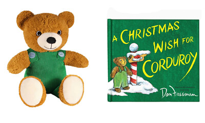 KOHL'S A Christmas Wish For CORDUROY Book & Bear SET 12” Plush