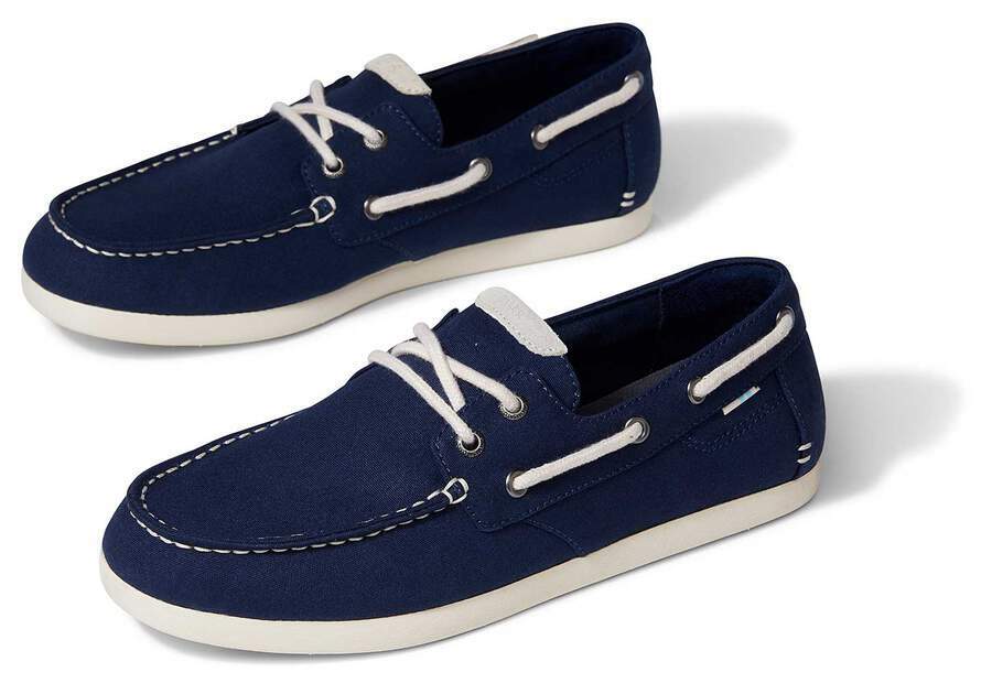 Toms Claremont Sin Cordones náuticos para Informal Tenis cloudbound Sole Azul Marino | eBay