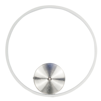 Minimalistische LED Garten Wandleuchte Metall silber Wandmontage Terrassenbeleuchtung