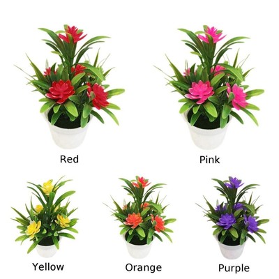 18 Cm Bonsai Artificial Flower Fake Plant Potted Home Office Desk