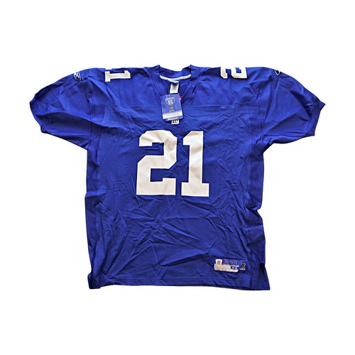 Tiki Barber Giants Autographed Signed Blue Authentic Reebok Jersey (Steiner COA) - Picture 4 of 4