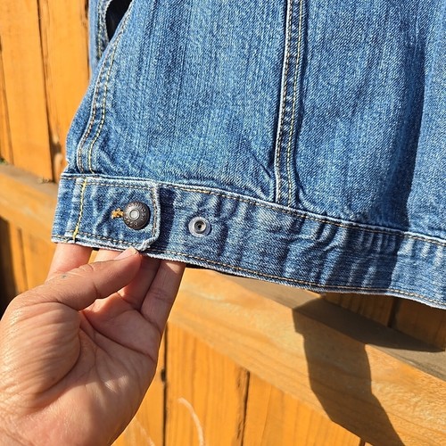 Vintage OshKosh B'gosh Denim Jacket Kids Size 10 Medium Wash - Picture 13 of 17