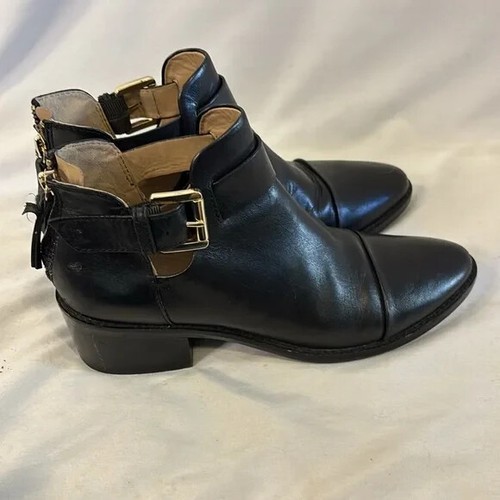 Geox Respira Boots Womens 38 Twinka Ankle Bootie Black Zip Comfort Casual - Picture 3 of 12
