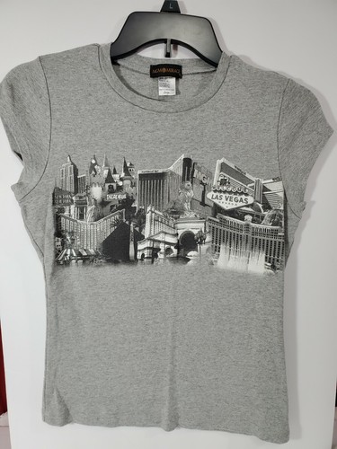 Las Vegas Shirt MGM Mirage Hotel Casino Women's Size Large Tee Made in USA 