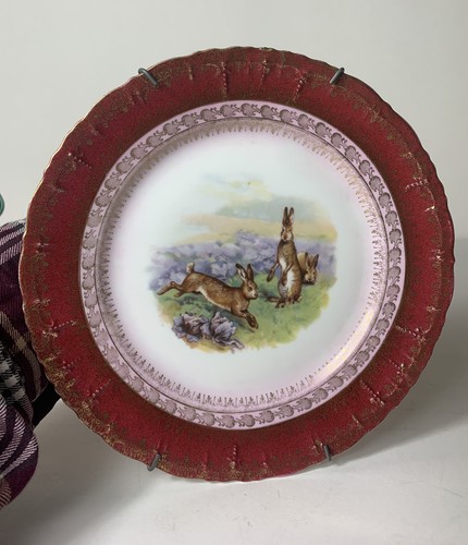 ANTIQUE MZ Austria Hand painted China w/ Gold Detailing - Picture 4 of 8