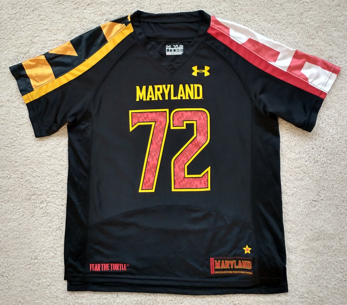 Maryland Terrapins Maillot De Foot Under Armour Maillot De