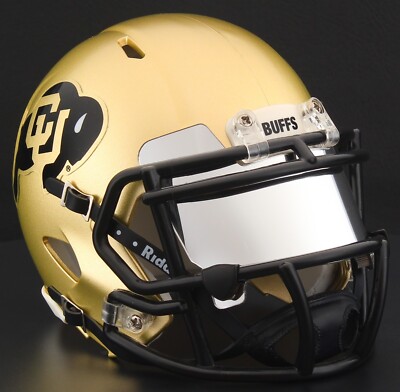 colorado football helmet 5 COLORADO BUFFALOES NCAA Riddell SPEED Authentic MINI Football Helmet