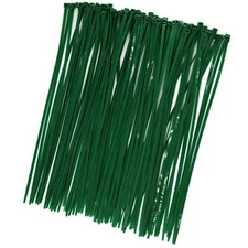 100 Pcs 10 Inch 3mm Green Nylon Cable Wire Zip Ties Self Locking Twist Ties