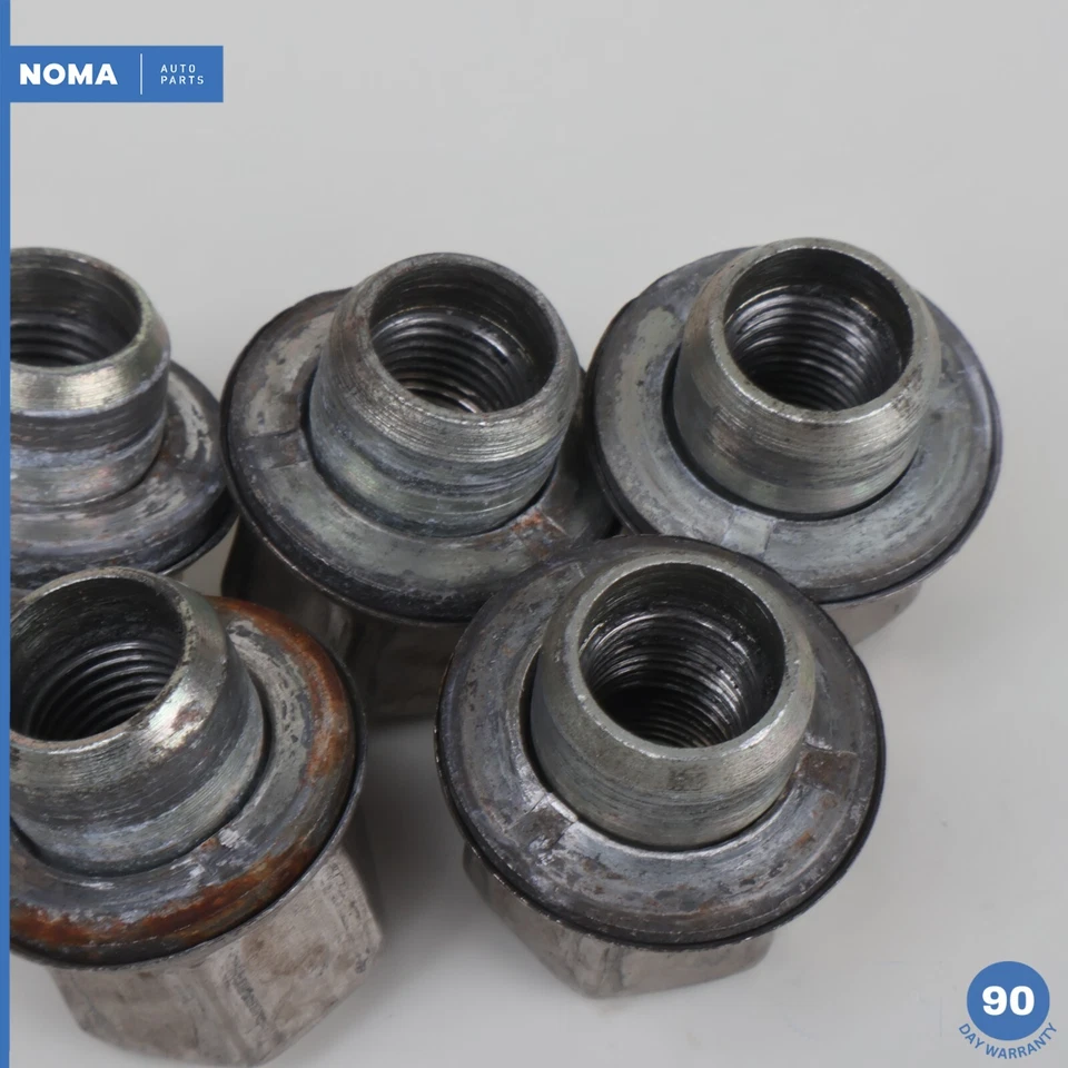 97-06 Jaguar XKR XK8 X100 parafuso aro de roda porca cromada conjunto de 5 fabricante de equipamento original - Imagem 4 de 4