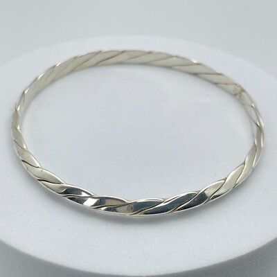 Tiffany & Co. Knife Edge Twist Bangle Sterling Silver 925