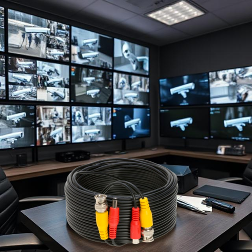 2 x 75FT Video Power Cable BNC DC Security Camera Extension Cord for CCTV - Picture 2 of 11
