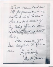 White House Letter Wa Wife Harry Truman Political Historic Vintage Photo 8x10