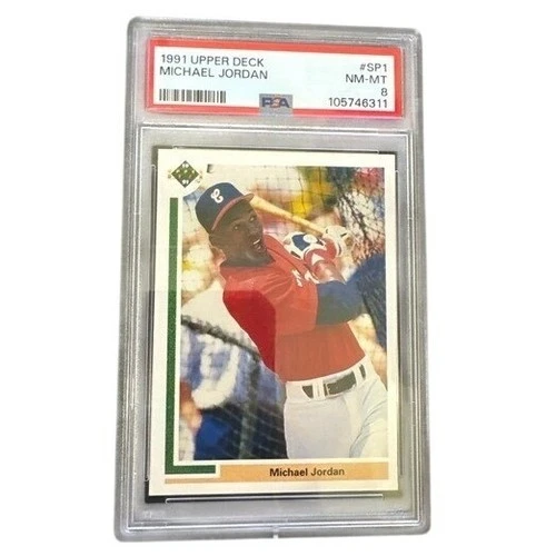PSA 8 NM-MT Michael Jordan 1991 Upper Deck #SP1 Baseball Card