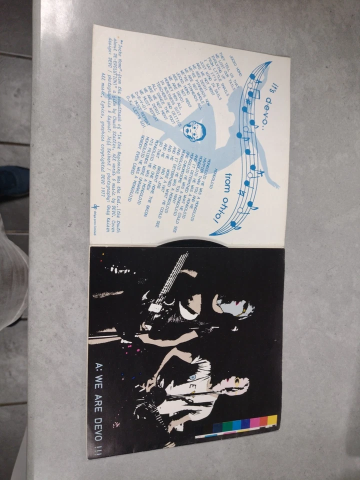 Devo - Jocko Homo / Mongoloid - Original 1978 Fold Open Sleeve 7" De-Evolution - Image 3 of 4