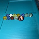 Vintage Akro Agate Peltier? Art Swirl Glass Marble + bonus marbles — photo 4