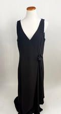 ANN TAYLOR black long evening gown dress Women's 14