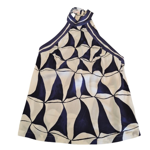 Sass & Bide Womens Size 10 Halter Top With Peep Hole Back & Tie Back