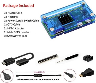 Raspberry Pi Zero 2 W Case Kit ,with Raspberry Pi Zero 2 W Case Power Supply.