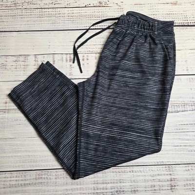 Lululemon Jet Crop Slim Pant Blurry Belle Battleship Black Womens Size 6