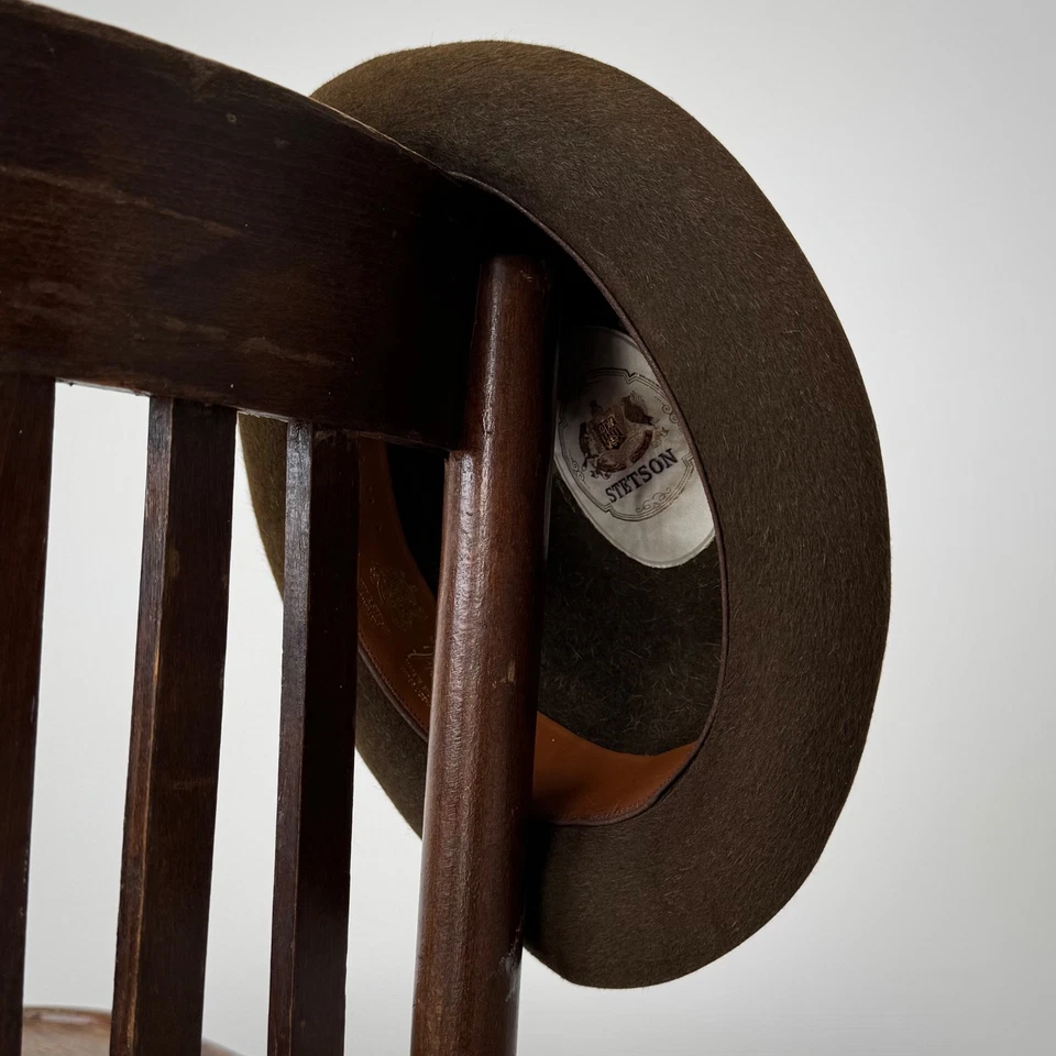 Vintage Stetson Premier Wool Hunting Fedora Hat - Image 4 of 4