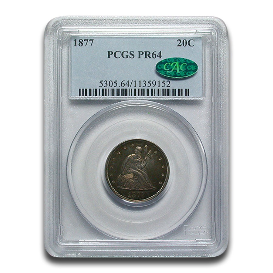 洋楽 CCG 1877 Twenty Cent Piece PR-64 PCGS CAC | eBay