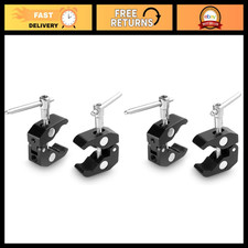 4-Pack Super Clamp Magic Arm for Camera Monitor, LED Light, Photography Gear