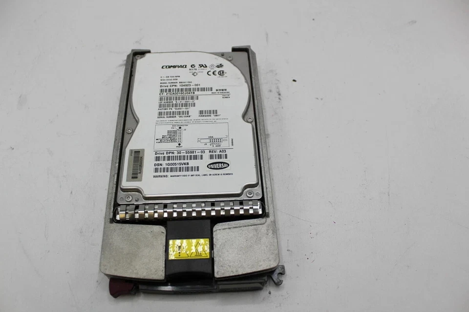 Compaq Proliant 9GB SCSI 7.2K HOT SWAP HARD DRIVE W TRAY F 1850R DL380 G2 G3 - Image 4 of 4