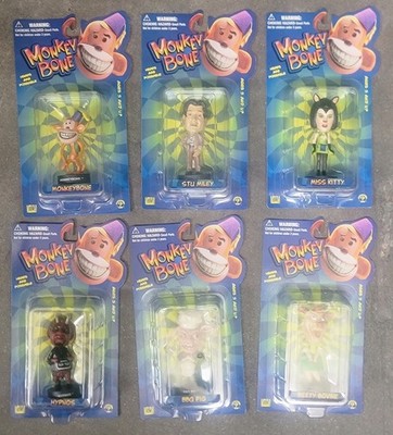 Monkey Bone 6 Figure Little Big Head Set Sideshow Monkeybone Miss Kitty Stu Pig