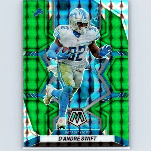 2022 Panini Mosaic D'Andre Swift #65 Mosaic Green Detroit Lions